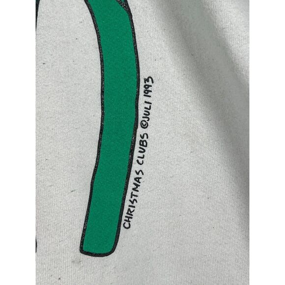 Vintage Christmas Clubs 1993 Christmas Sweatshirt by JULI Dallas Texas Adult XL - Picture 4 of 11